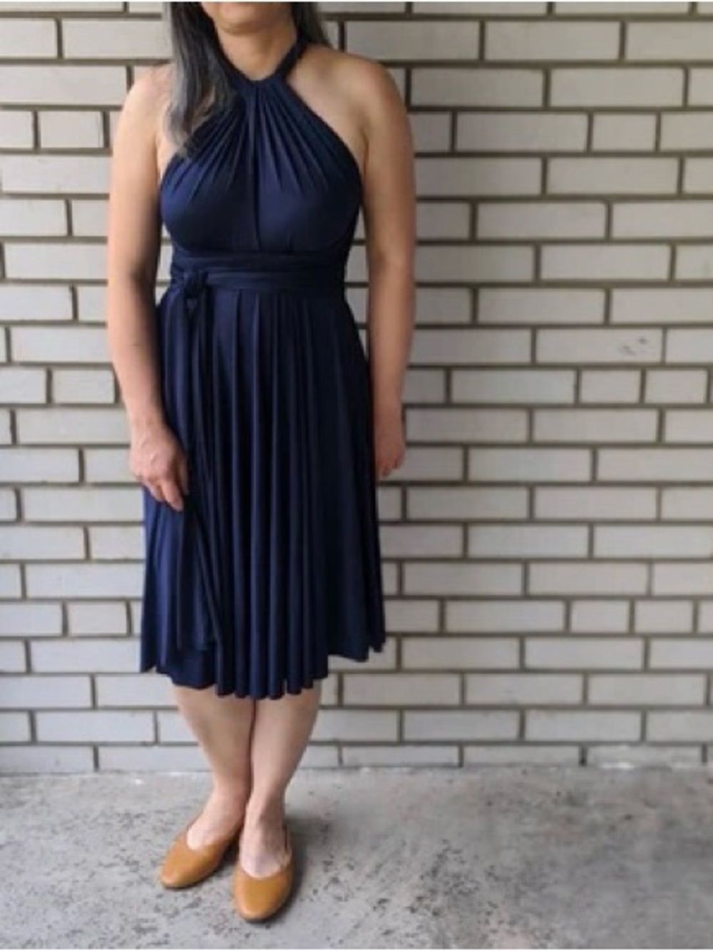 Henkaa Sakura Midi Convertible Dress - Royal Blue, One Size